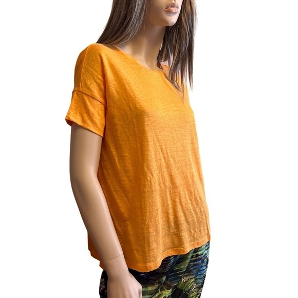 J. Jill Love Linen 100% Top Sustainable Tank Tee Shirt Short Sleeve XS S M - Picture 3 of 14